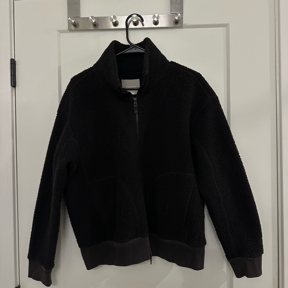Everlane Black Teddy Jacket